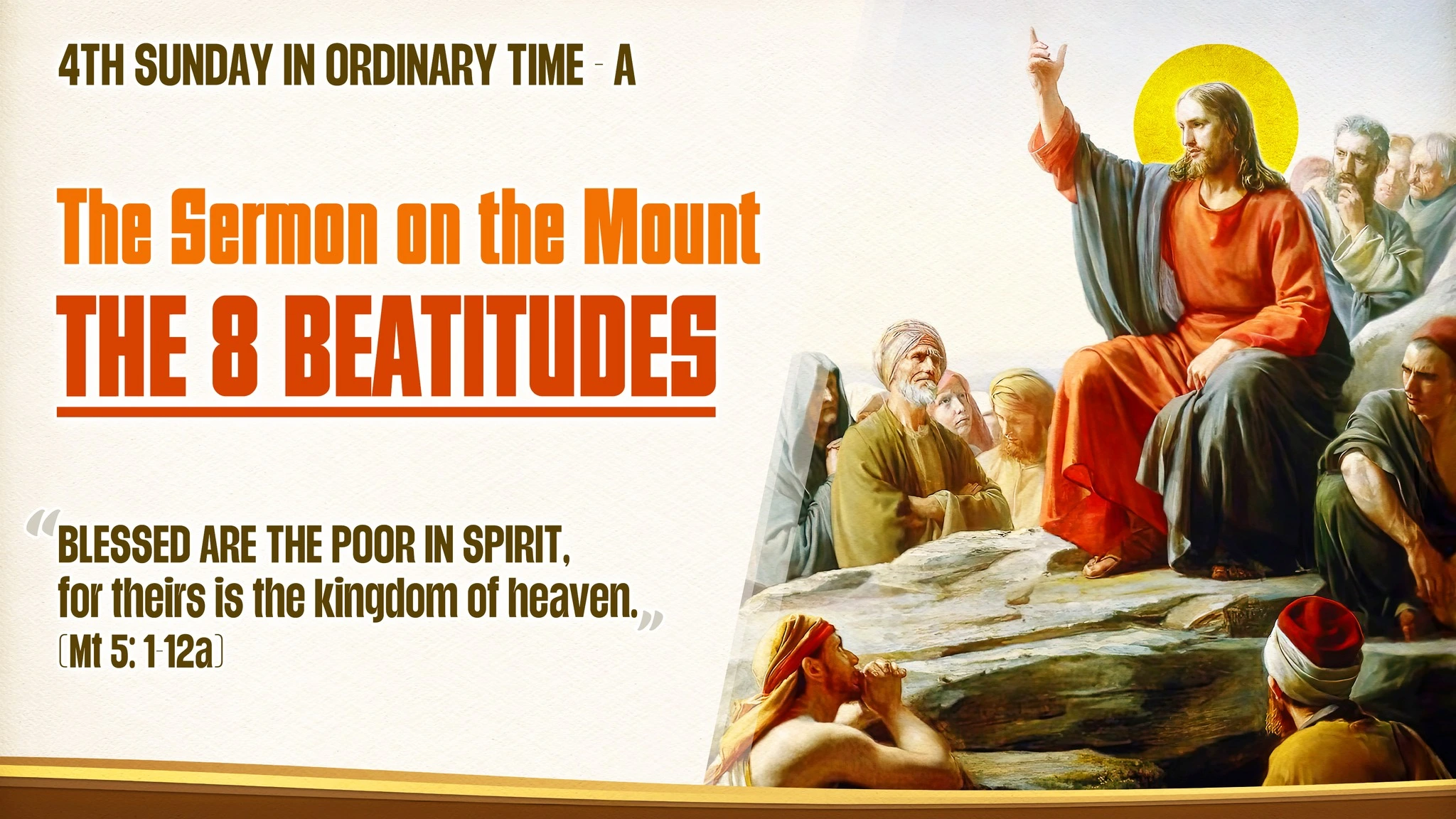 Chúa Giêsu giảng trên núi - Tám Mối Phúc Thật