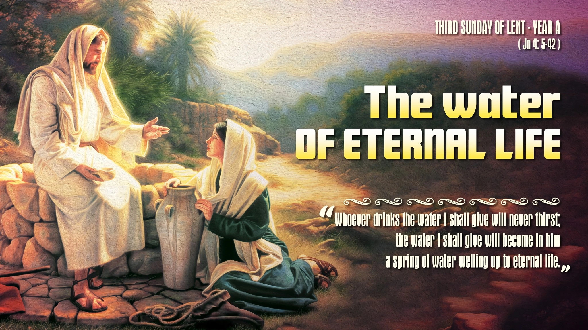 Chúa Giêsu và người phụ nữ Samaria bên giếng Giacóp