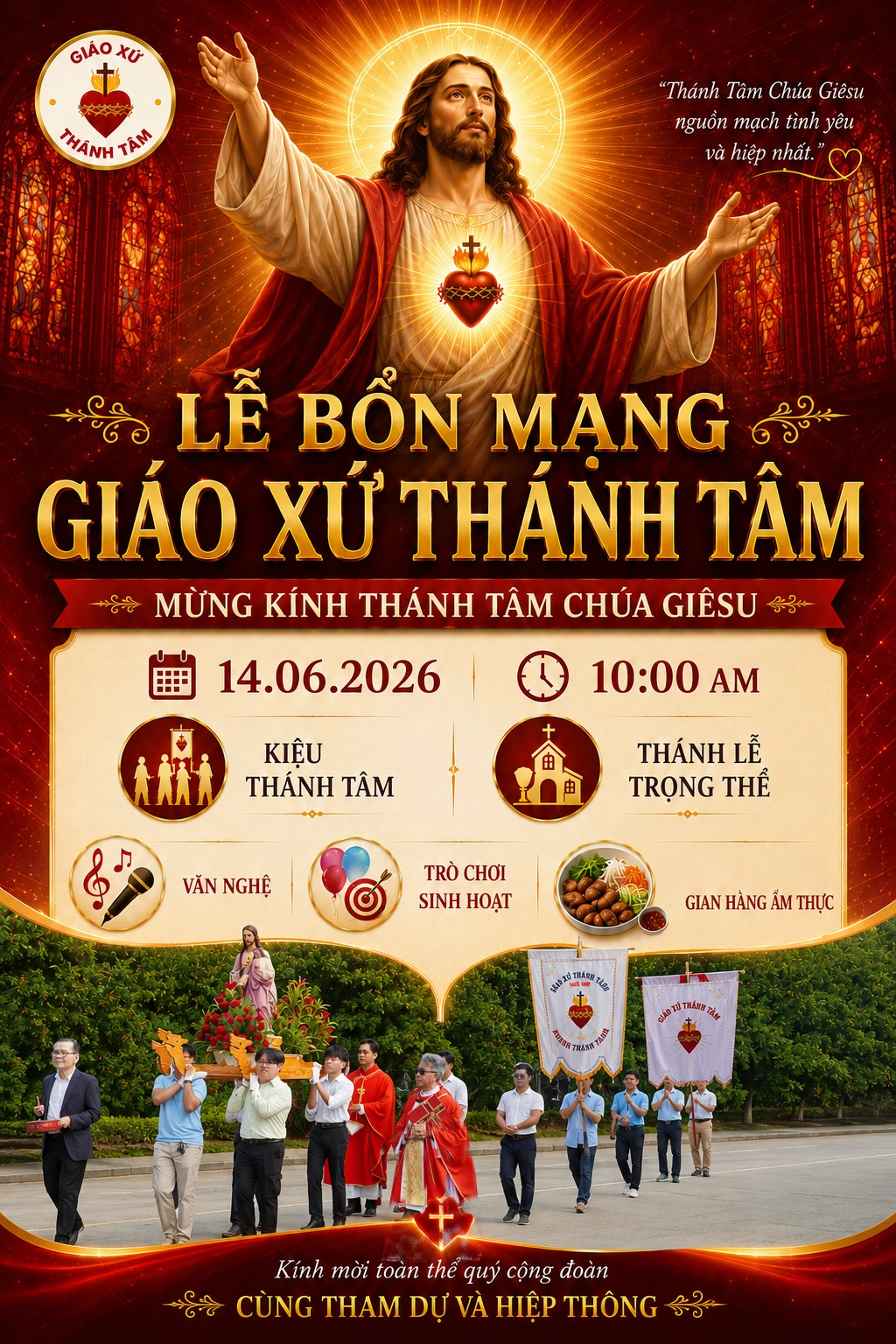 Lễ Bổn Mạng Giáo Xứ Thánh Tâm 2026